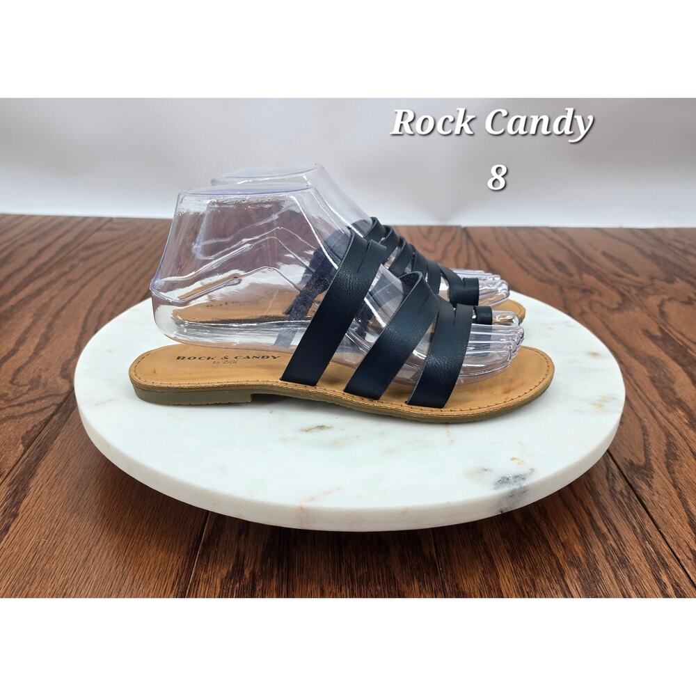 Rock Candy 
Black Loop Sandals